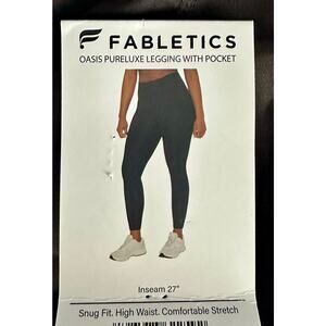 Fabletics Oasis Pureluxe Leggings w/ Pockets - High waist inseam 27" - NWT - L